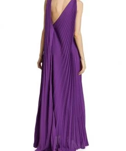 Valentino Pleated Silk Cape Gown -Valentino And AERIN unnamed file 743