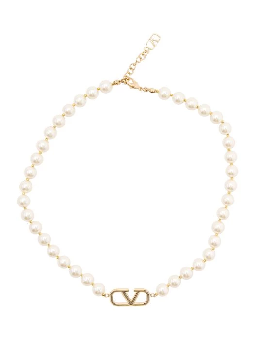Valentino Logo Choker Necklace 2 Valentino Logo Choker Necklace