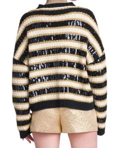 Valentino Boxy Sequin-Embroidered Cardigan -Valentino And AERIN unnamed file 751