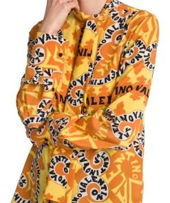 Valentino Tie-Neck & Logo-Print Blouse 13 Valentino Tie-Neck & Logo-Print Blouse -Valentino And AERIN unnamed file 759