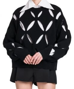 Valentino Cutout Wool Sweater -Valentino And AERIN unnamed file 762