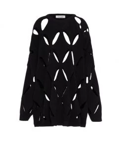 Valentino Cutout Wool Sweaterdress