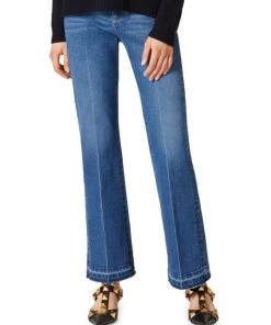 Valentino Raw Denim Mid-Rise Boot-Cut Jeans -Valentino And AERIN unnamed file 784