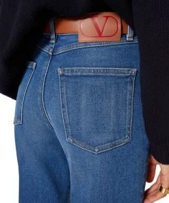 Valentino Raw Denim Mid-Rise Boot-Cut Jeans -Valentino And AERIN unnamed file 786