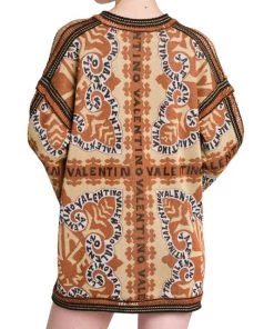 Valentino Intarsia-Knit Logo-Pattern Top -Valentino And AERIN unnamed file 83