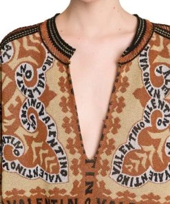 Valentino Intarsia-Knit Logo-Pattern Top -Valentino And AERIN unnamed file 84