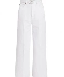 Valentino High-Rise Belted Jeans