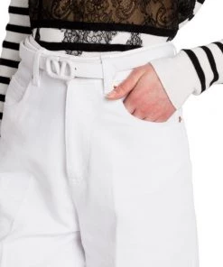 Valentino High-Rise Belted Jeans -Valentino And AERIN unnamed file 849