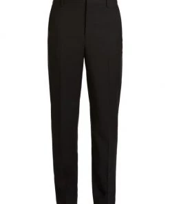 Valentino Wool & Mohair Straight-Fit Pants For Men