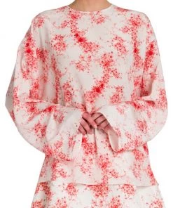 Valentino Floral Long Sleeve Top -Valentino And AERIN unnamed file 879