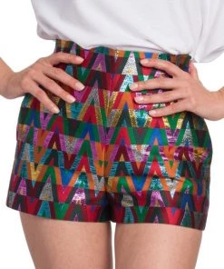 Valentino Metallic Monogram Shorts 14 Valentino Metallic Monogram Shorts -Valentino And AERIN unnamed file 897