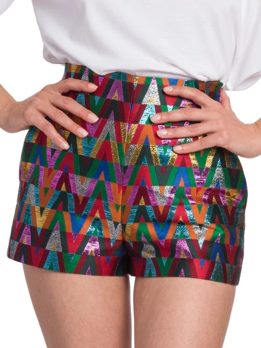 Valentino Metallic Monogram Shorts 8 Valentino Metallic Monogram Shorts - Image 6