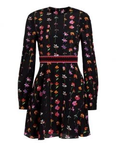 Valentino Flower & Heart-Prints Minidress