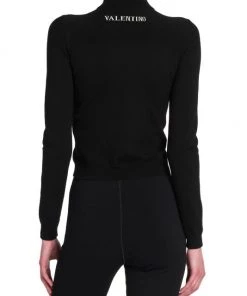 Valentino Wool Zip Front Sweater -Valentino And AERIN unnamed file 9
