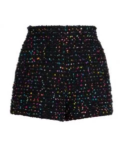 Valentino Speckled Tweed Shorts