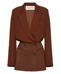 Valentino Double-Breasted Blazer Minidress