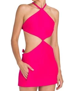 Valentino Cut-Out Halter Minidress -Valentino And AERIN unnamed file 935