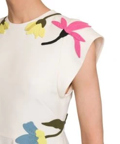 Valentino Flower-Embellished Mini-Dress -Valentino And AERIN unnamed file 944