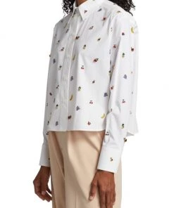 Valentino Beaded Fruit Cotton Shirt -Valentino And AERIN unnamed file 948