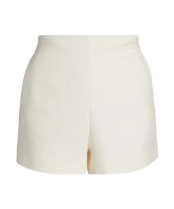 Valentino Wool-Silk Blend Shorts Avorio -Valentino And AERIN unnamed file 973